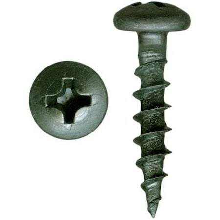 Newport Fasteners Wood Screw, #6, 3/8 in, Plain Case Hardened Steel Pan Head Phillips Drive, 30000 PK 373936-30000